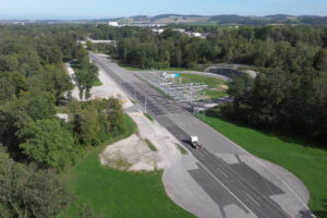 Teststrecke Handlingsfläche 6 Fahrspuren