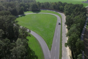 Teststrecke Hauptfahrbahn Schleife